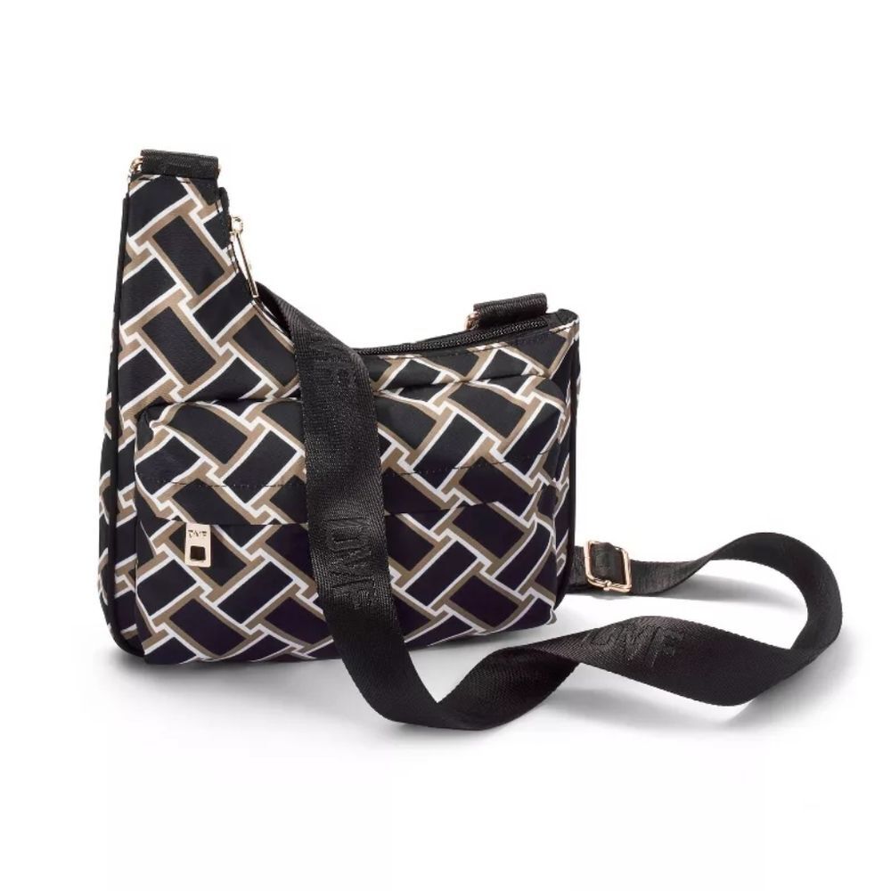 Diane von Furstenburg DVF Target Vintage Weave Neutral Utility Crossbody Bag NWT